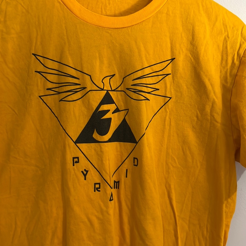 Pyramid Tattoo shop t-shirt Medium Yellow / Gold